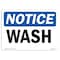Signmission OSHA Notice, 5" Height, Wash Sign, 7" X 5", Landscape OS-NS-D-57-L-18945 - alternate 1